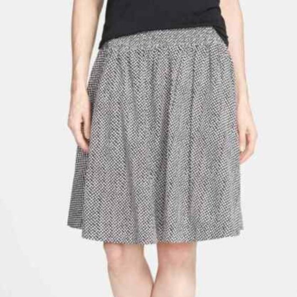 Eileen Fisher Bandhini Print Organic Cotton Skirt size - S Small Pockets